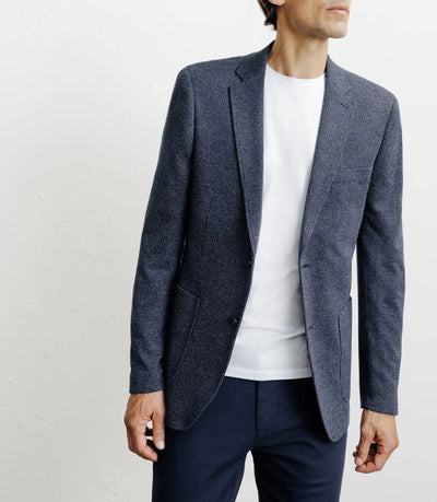 Veste casual en maille marine