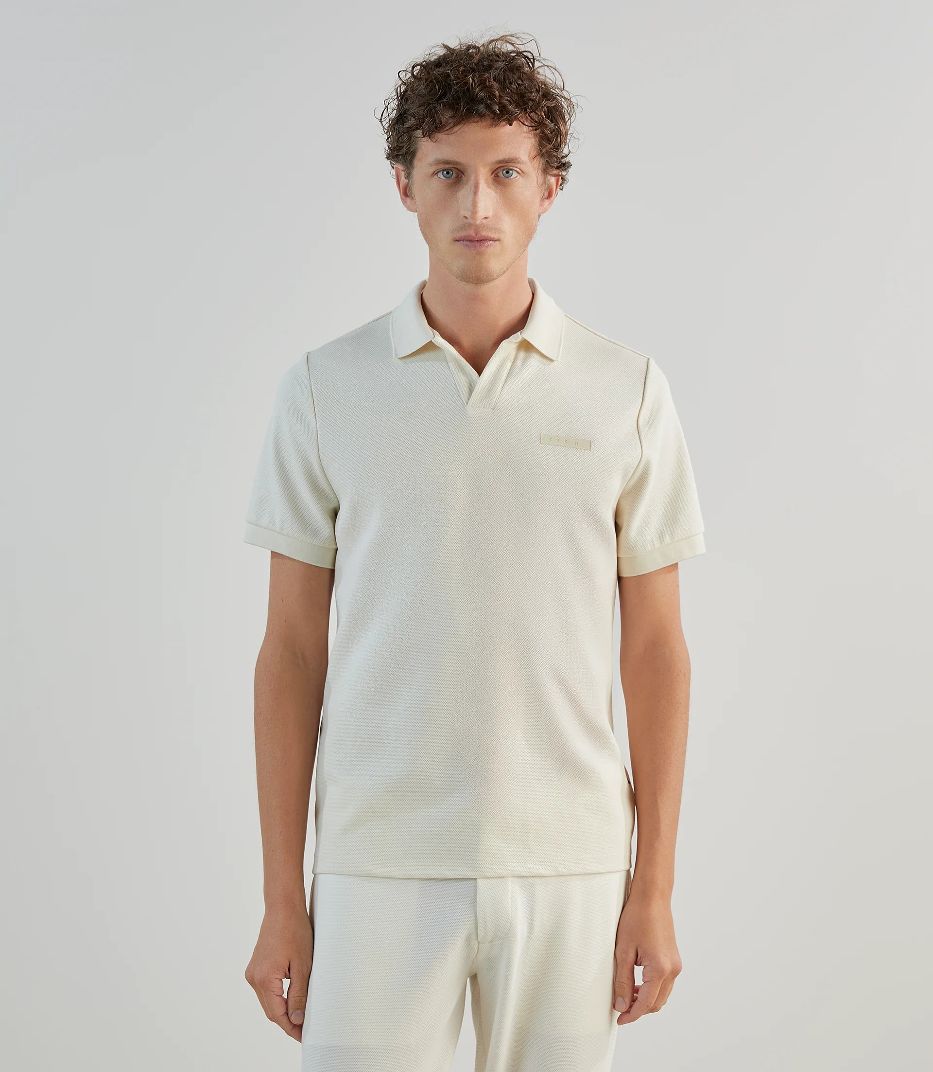 Polo col ouvert écru - IZAC