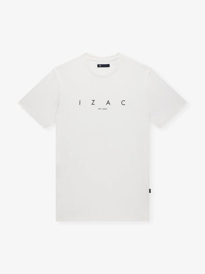 T-shirt col rond blanc - IZAC