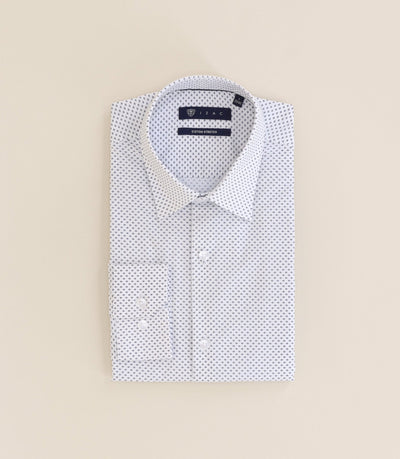 Chemise 100% coton ajustée blanche - IZAC