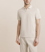 Polo col ouvert beige