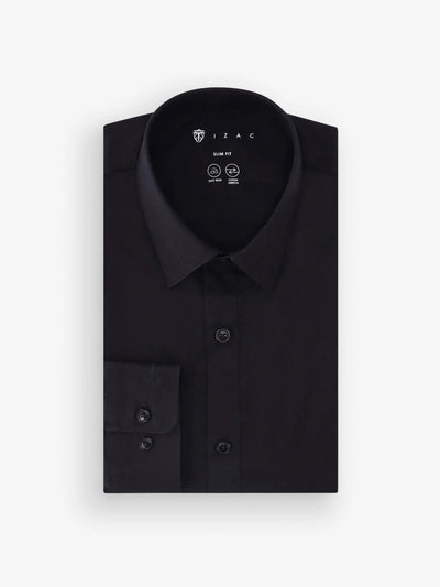 Chemise ville unie noire