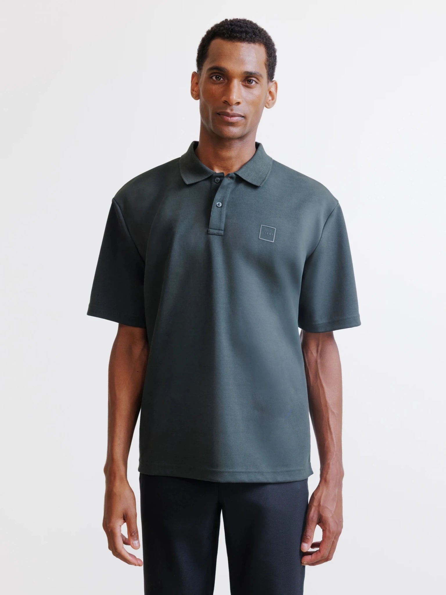 Polo oversize kaki foncé