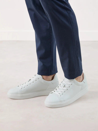 Basket en cuir blanche - IZAC