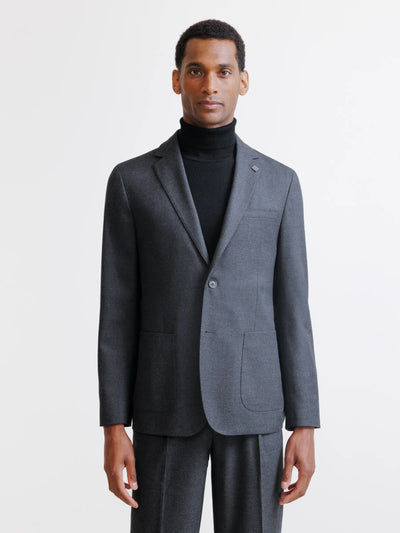 Veste 2 boutons grise
