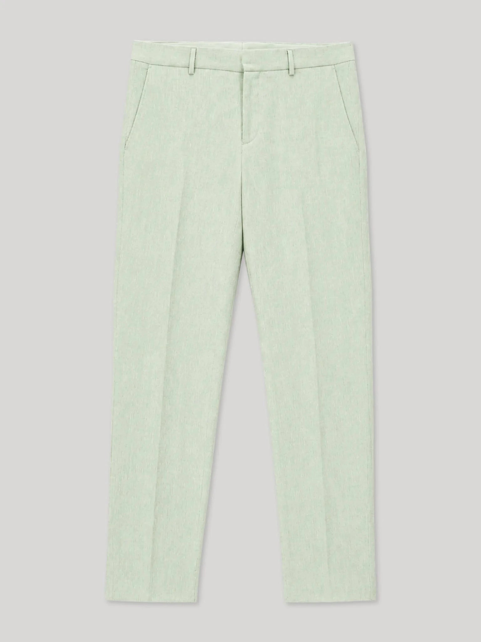 Pantalon ville 100% lin vert eau - IZAC