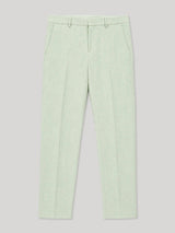 Pantalon ville 100% lin vert eau - IZAC