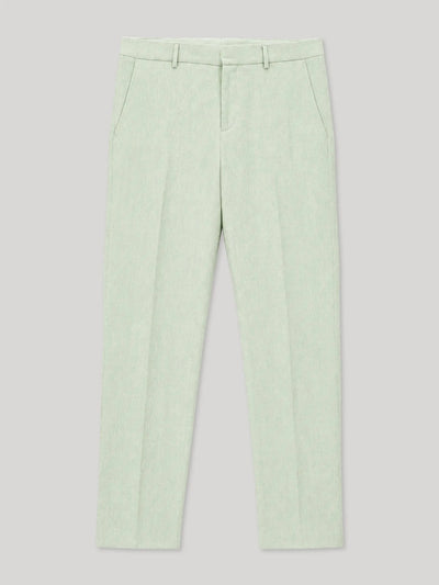 Pantalon ville 100% lin vert eau - IZAC