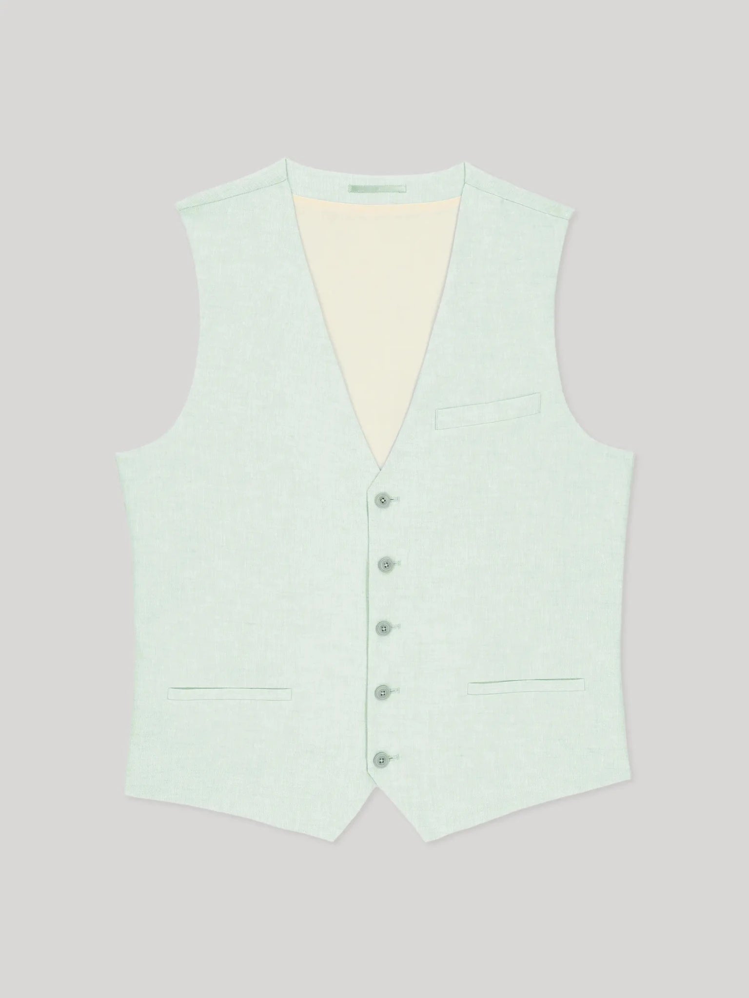 Gilet ville 100% lin vert eau - IZAC