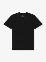 Black scoop-neck T-shirt