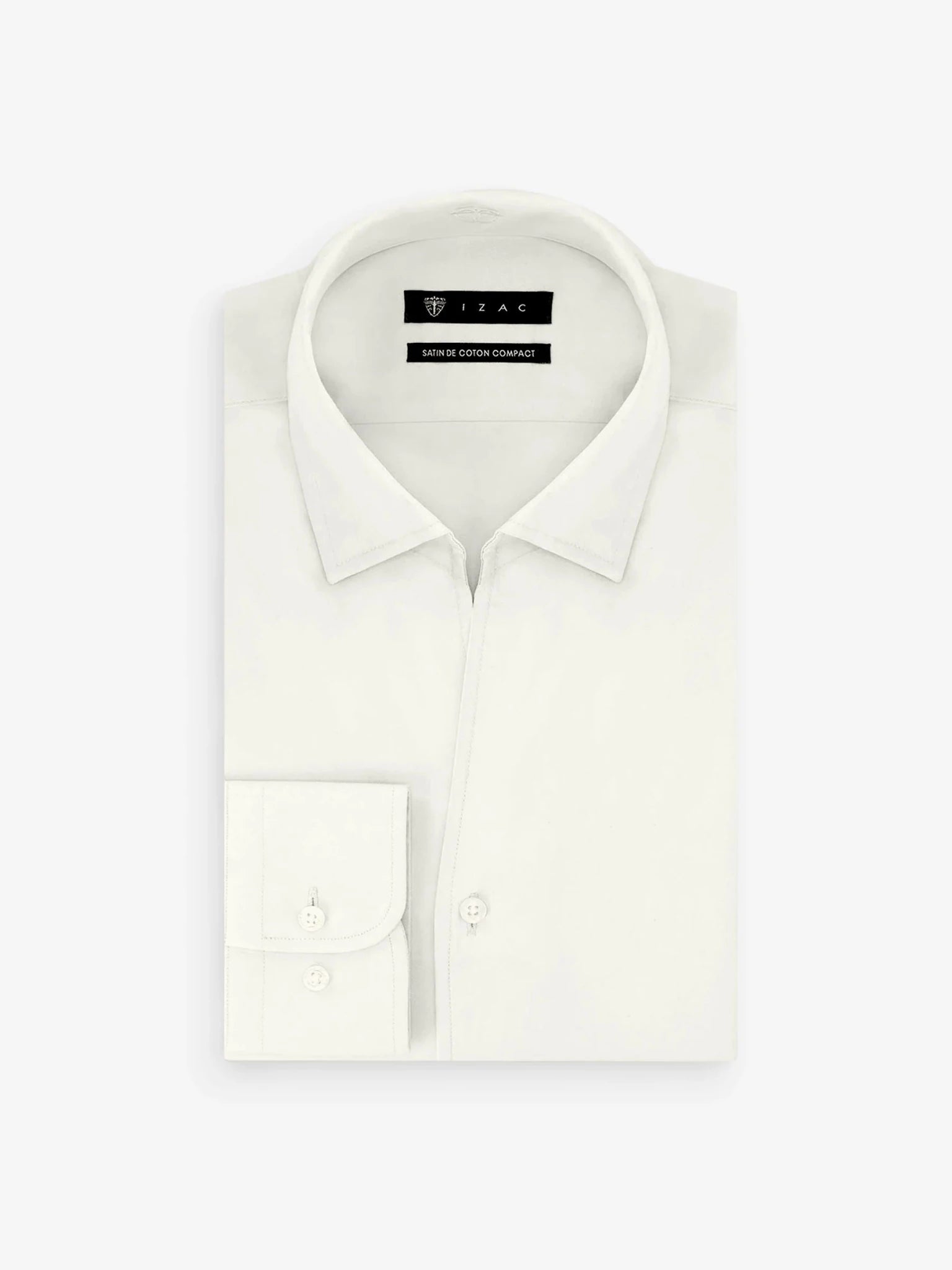 Chemise ville satin écru - IZAC