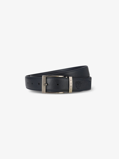 Reversible navy blue belt