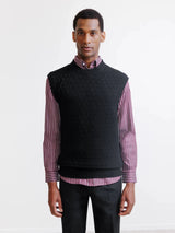 Pull sans manches noir