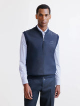 Gilet zippé sans manches marine