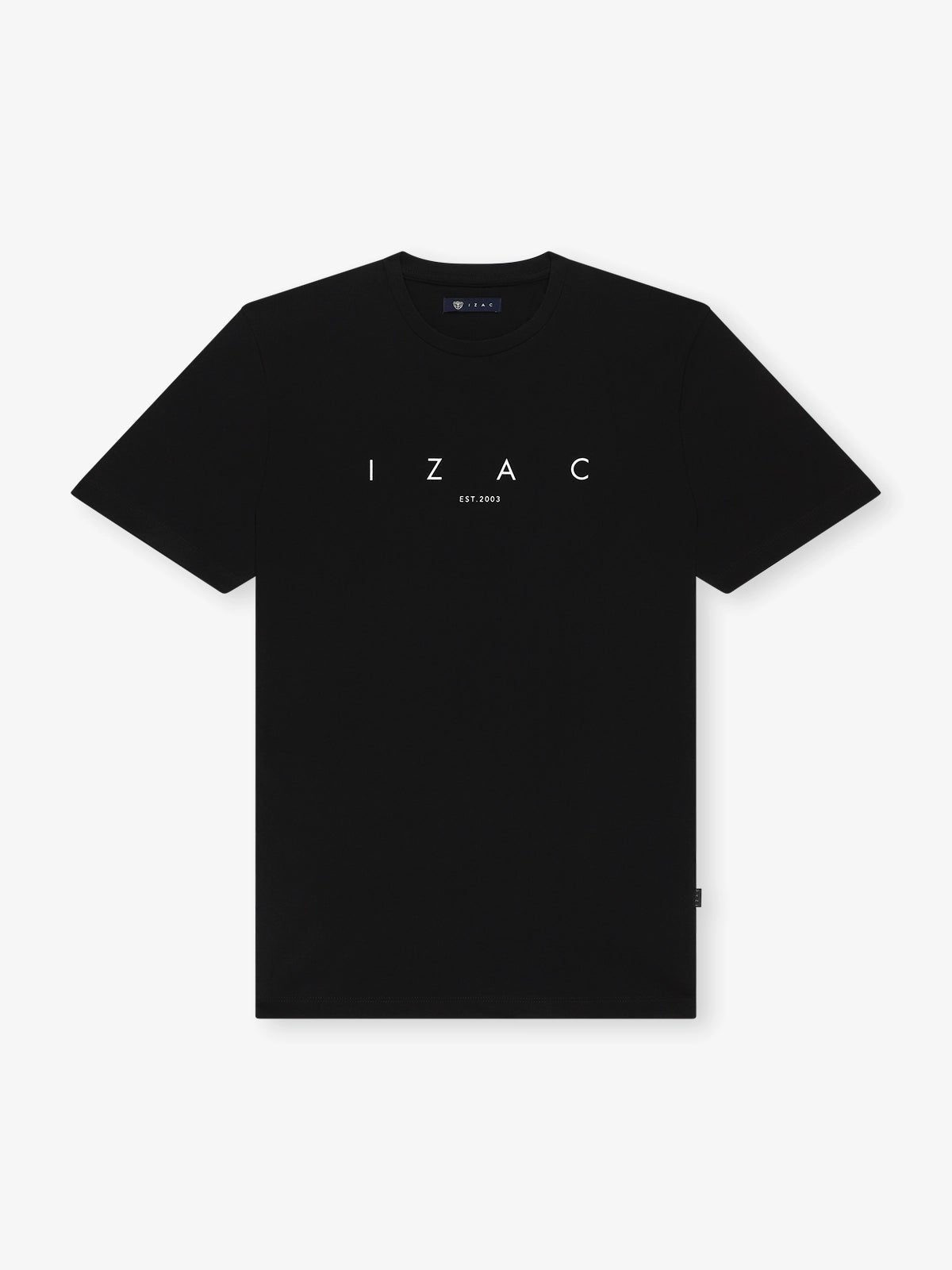 T-shirt col rond noir - IZAC