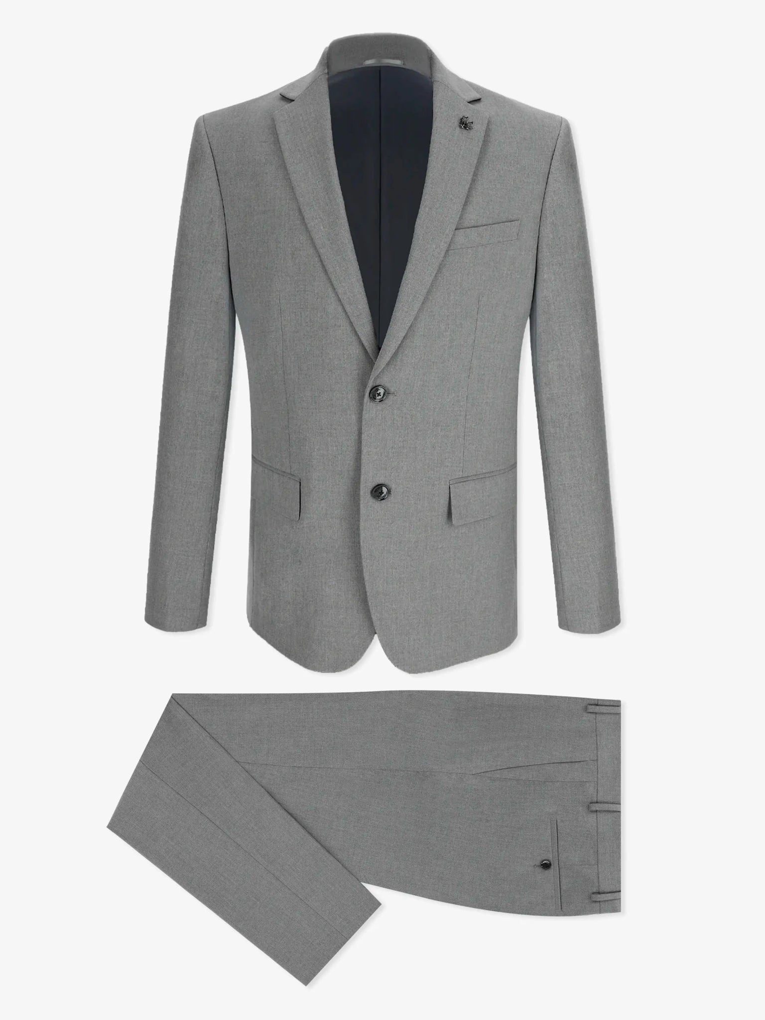 Costume 2 boutons gris - IZAC
