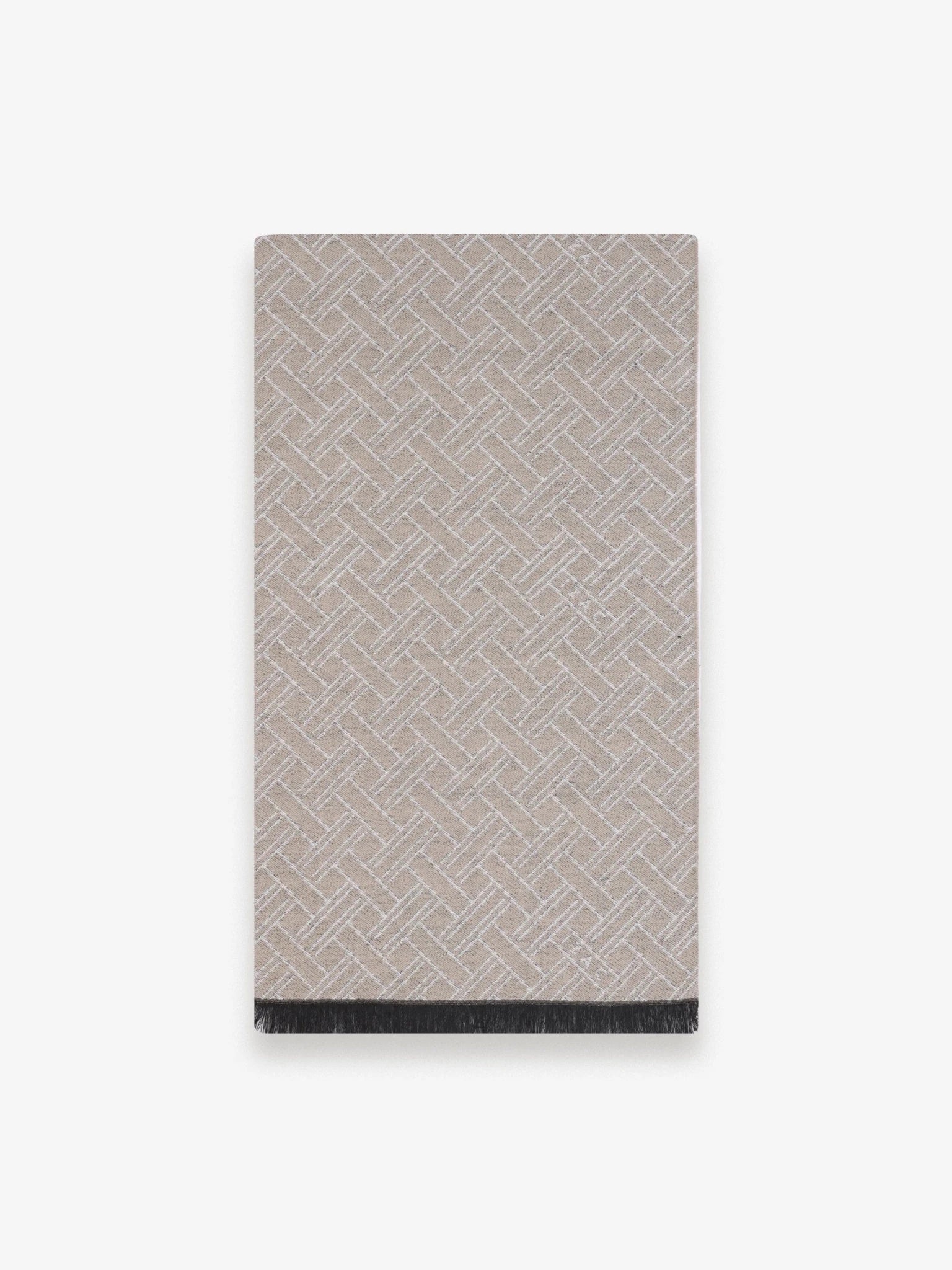 Écharpe à motifs beige - IZAC