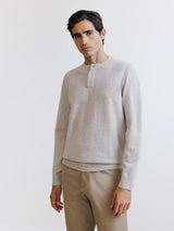Beige round neck sweater