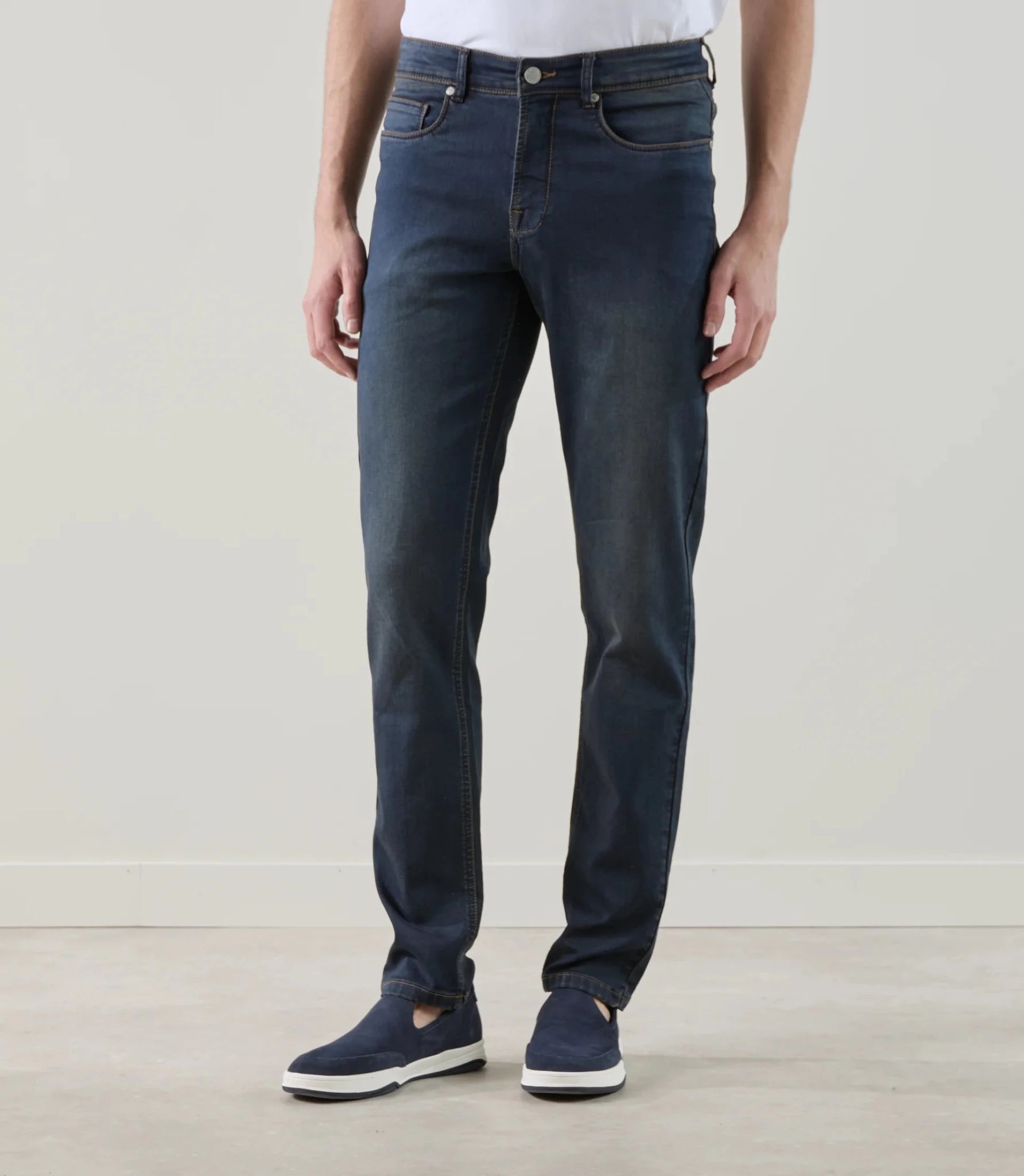 Jean 5 poches stretch bleu foncé - IZAC