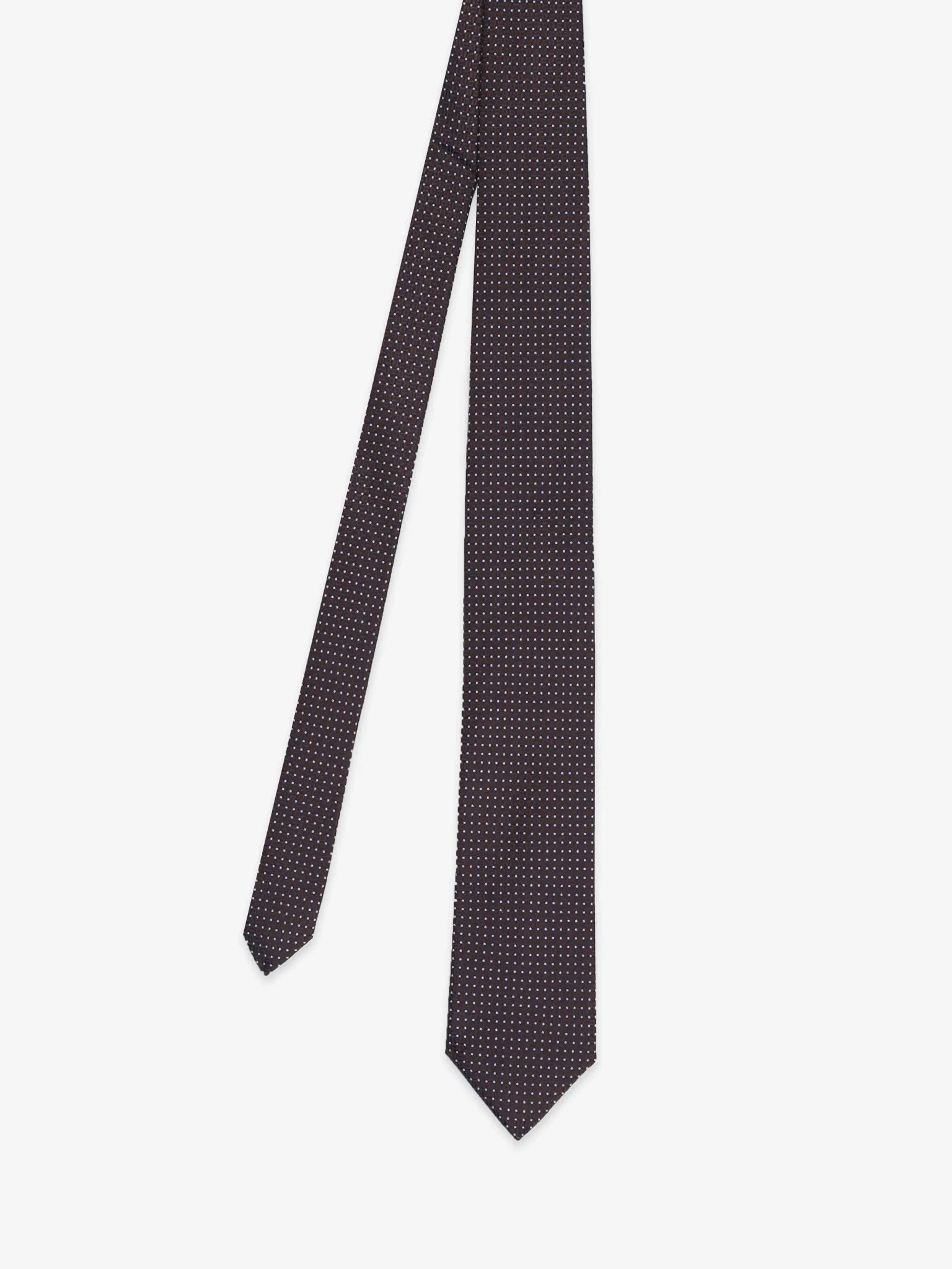 Cravate fantaisie marron