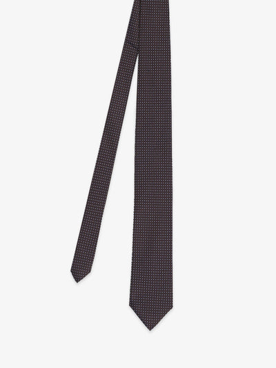 Cravate fantaisie marron