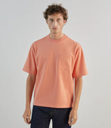 T-shirt col rond en jeu de points orange - IZAC