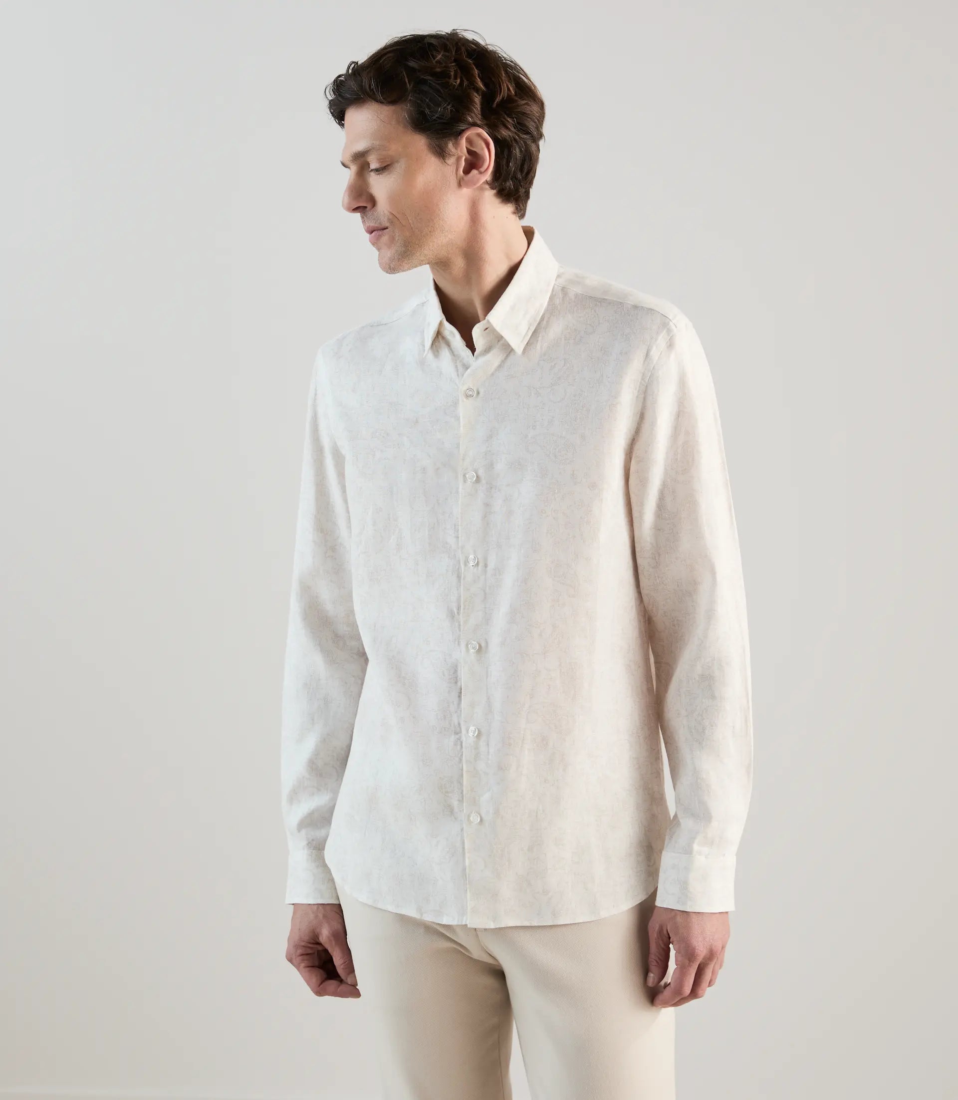 Chemise casual blanche - IZAC