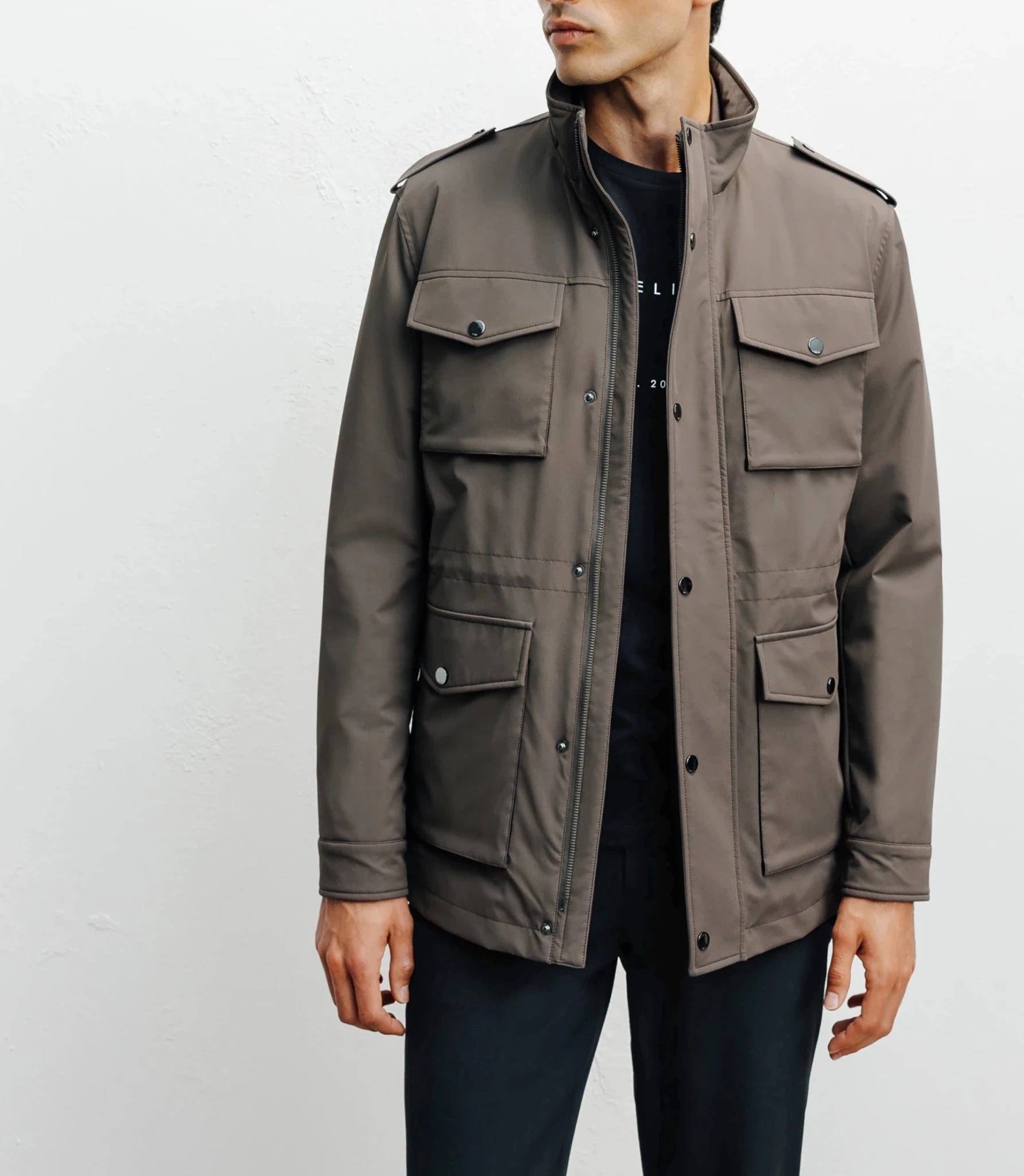 Parka 4 poches taupe - IZAC