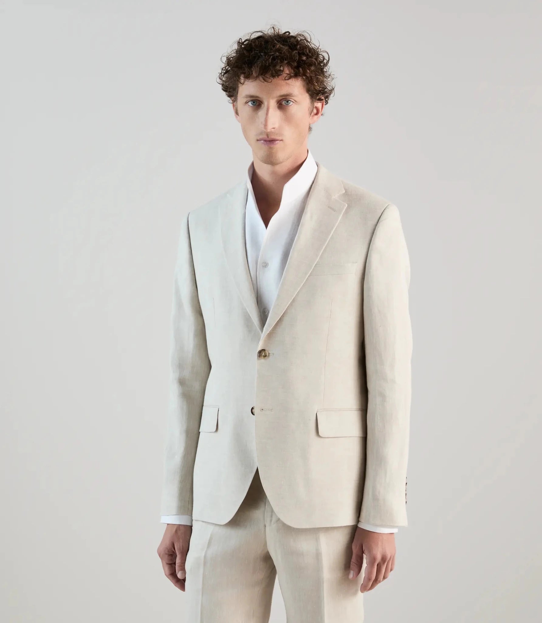 Veste ville 100% lin beige - IZAC