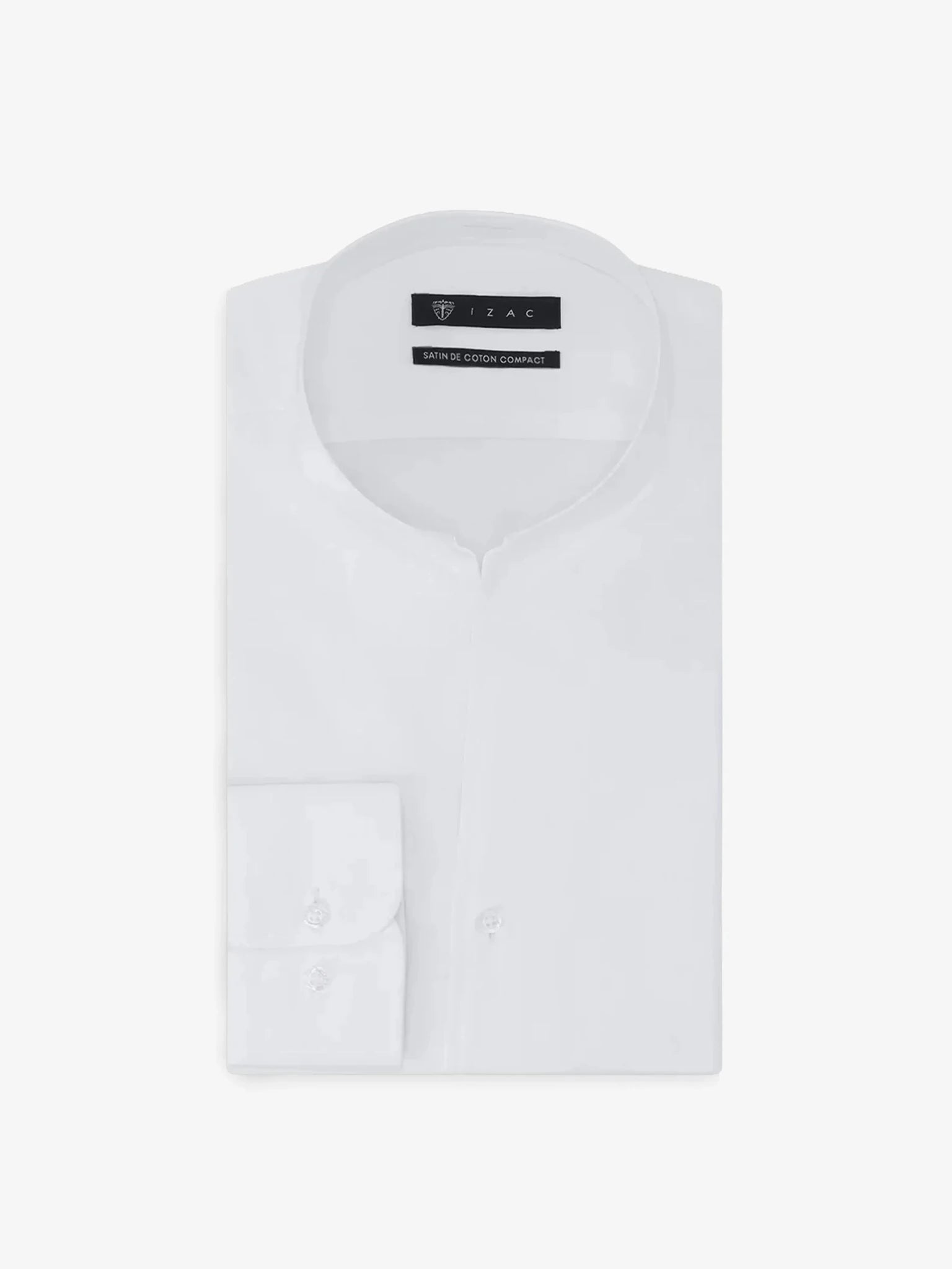 Chemise col philosophe blanche - IZAC
