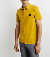 Polo boutonné jaune