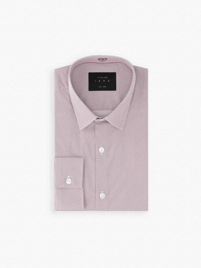 Chemise fantaisie bordeaux
