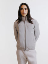 Beige hooded jacket