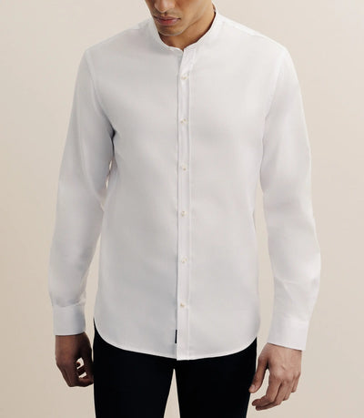 Chemise col mao blanche - IZAC