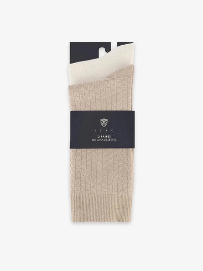 Pack de chaussettes beige - IZAC