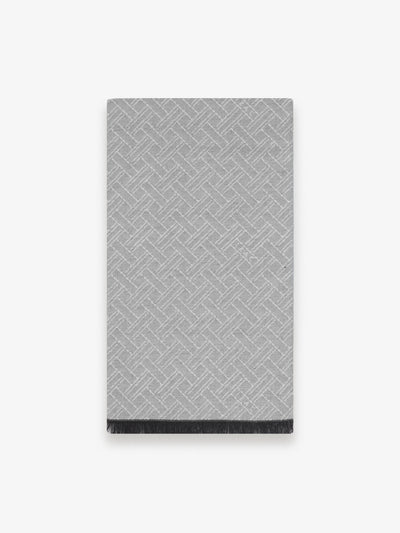 Light grey patterned scarf