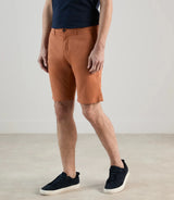 orange chino Bermuda shorts