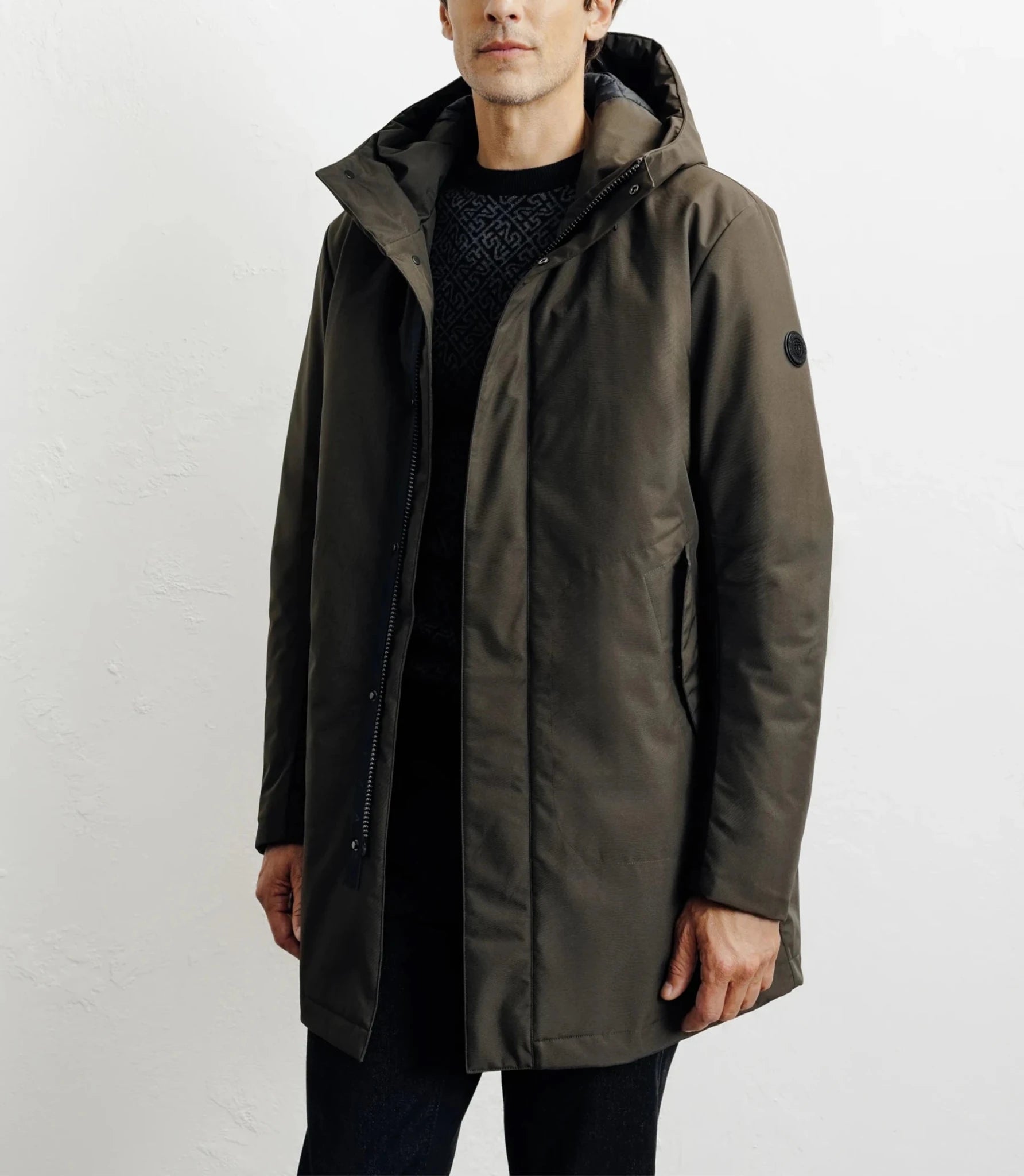Khaki sport parka