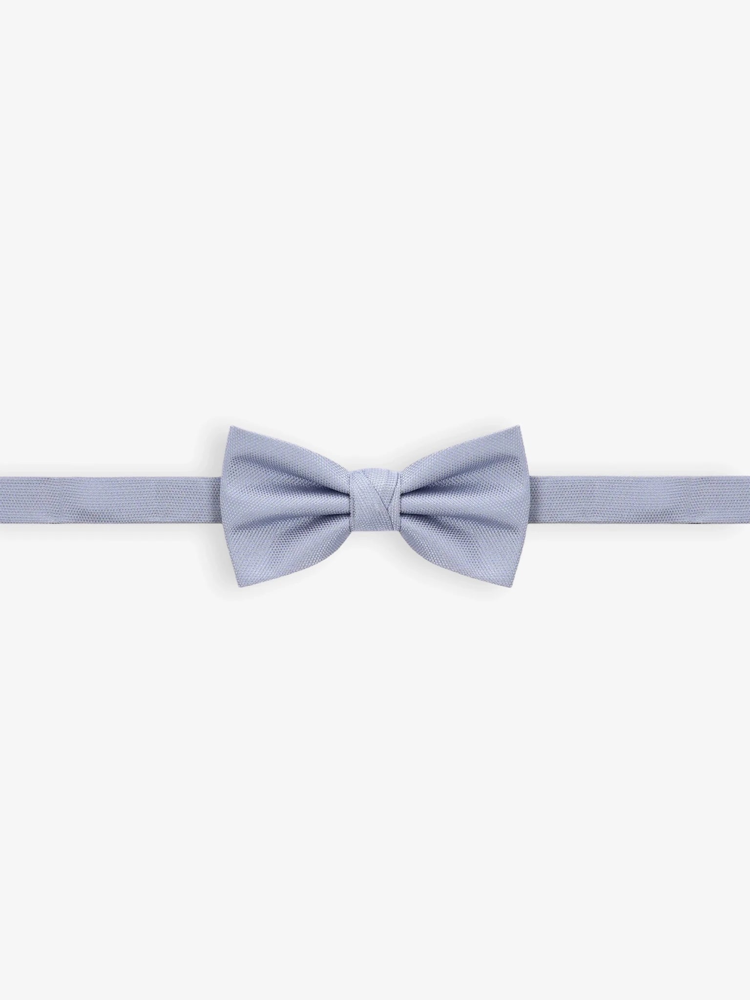 Plain sky blue bow tie