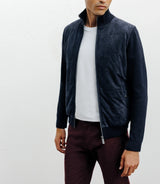 Navy two-component zip vest