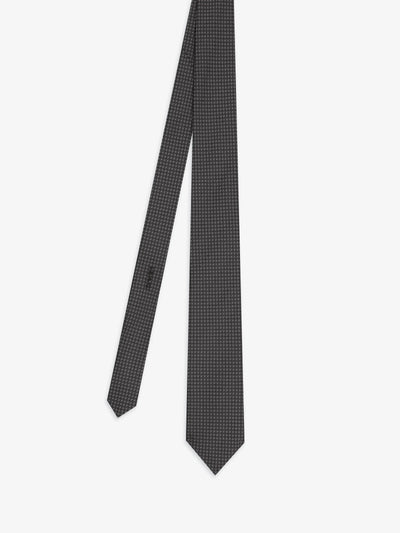 Cravate fantaisie anthracite