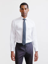 Chemise en satin de coton blanche