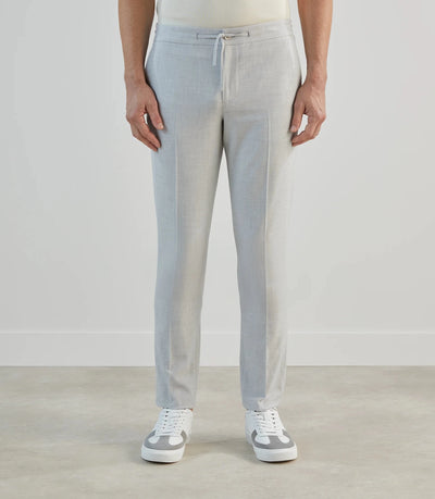 Pantalon ville avec cordon de serrage gris clair - IZAC