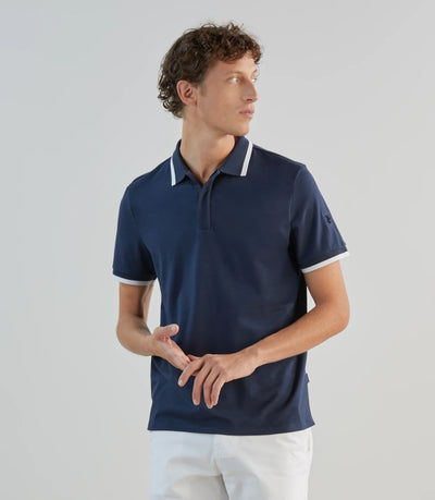 Polo zippé marine - IZAC