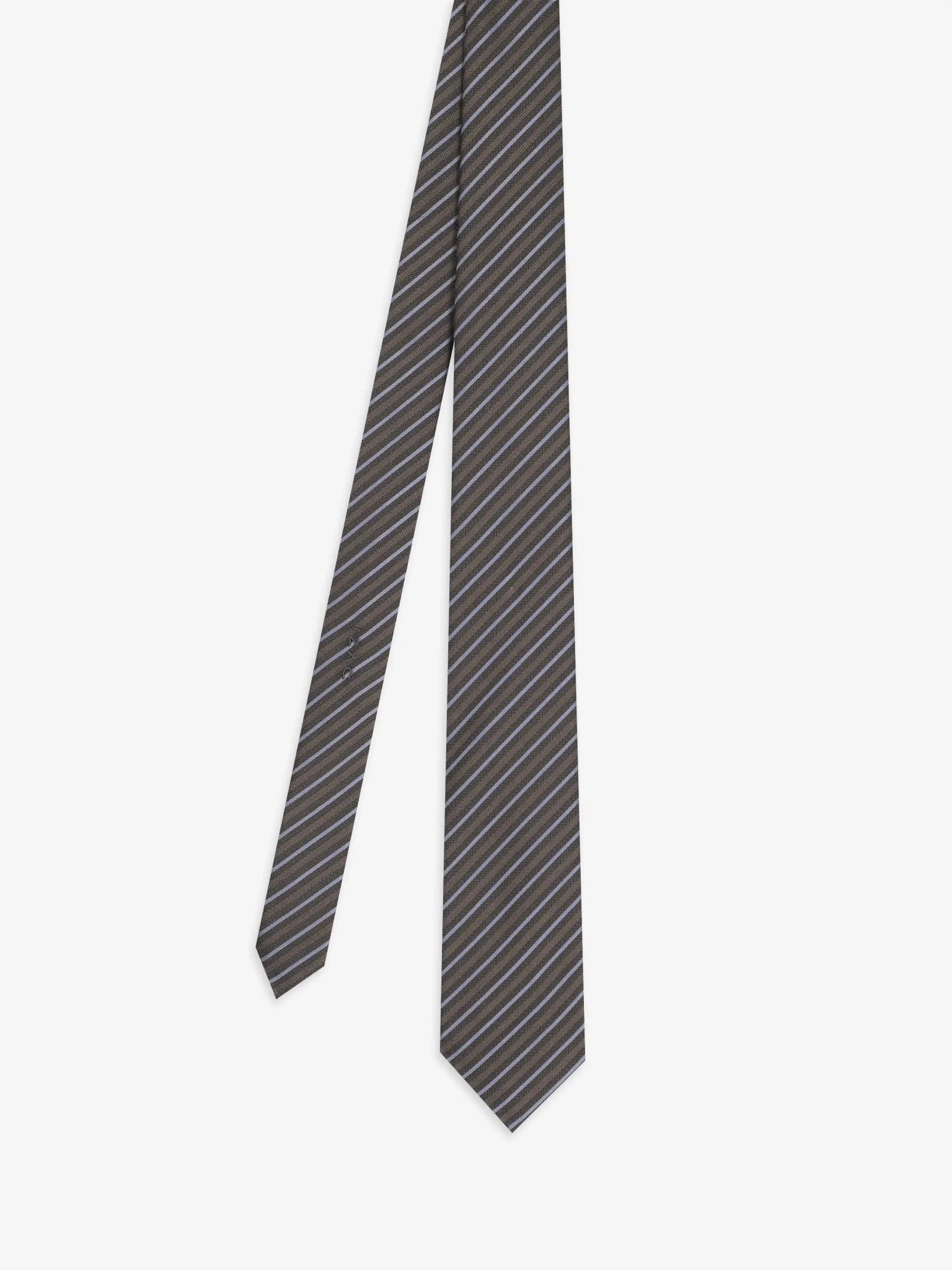Brown striped tie