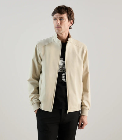 Blouson col montant beige - IZAC