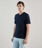 T-shirt col V marine - IZAC