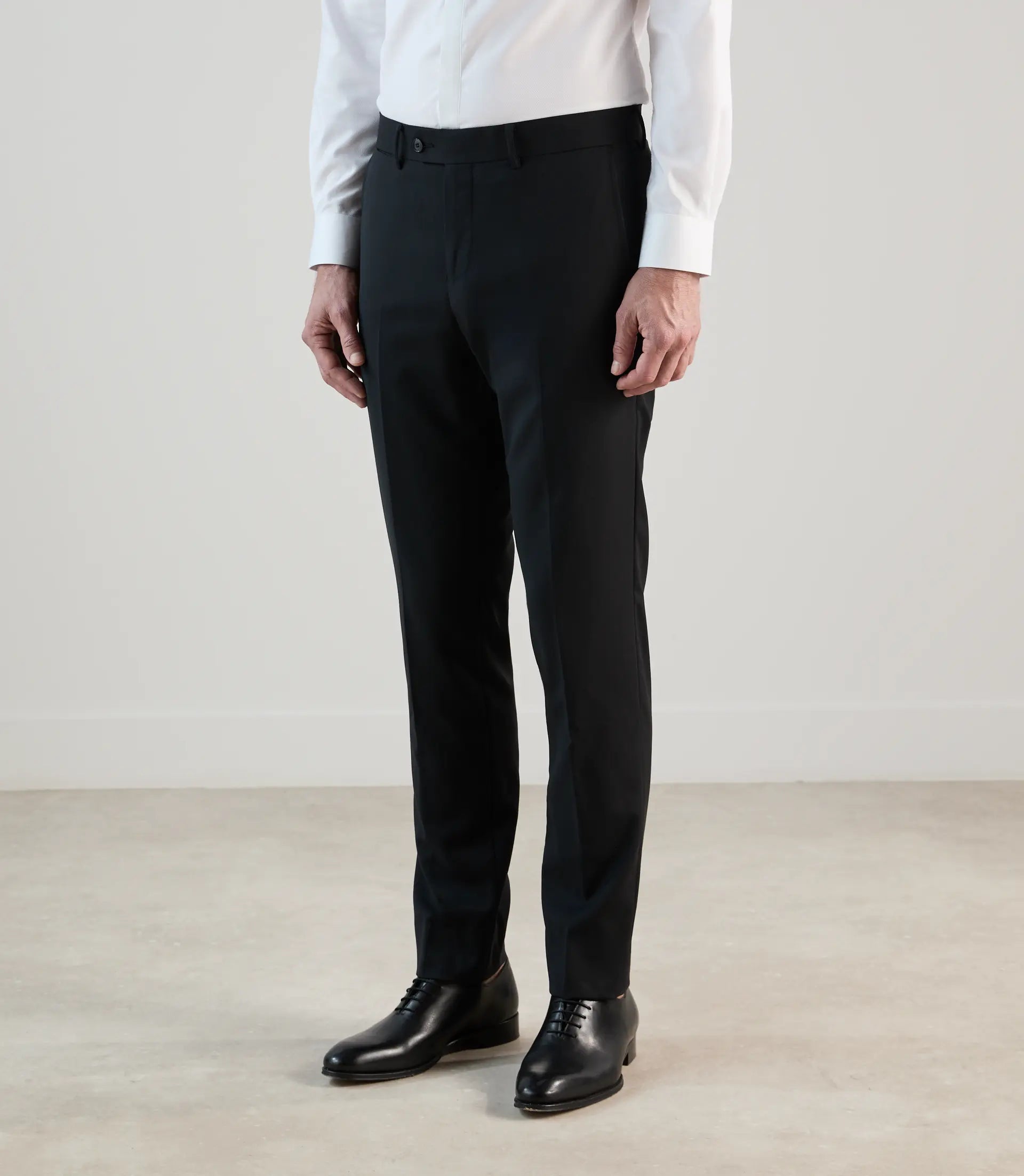 Pantalon ville 100% laine noir - IZAC