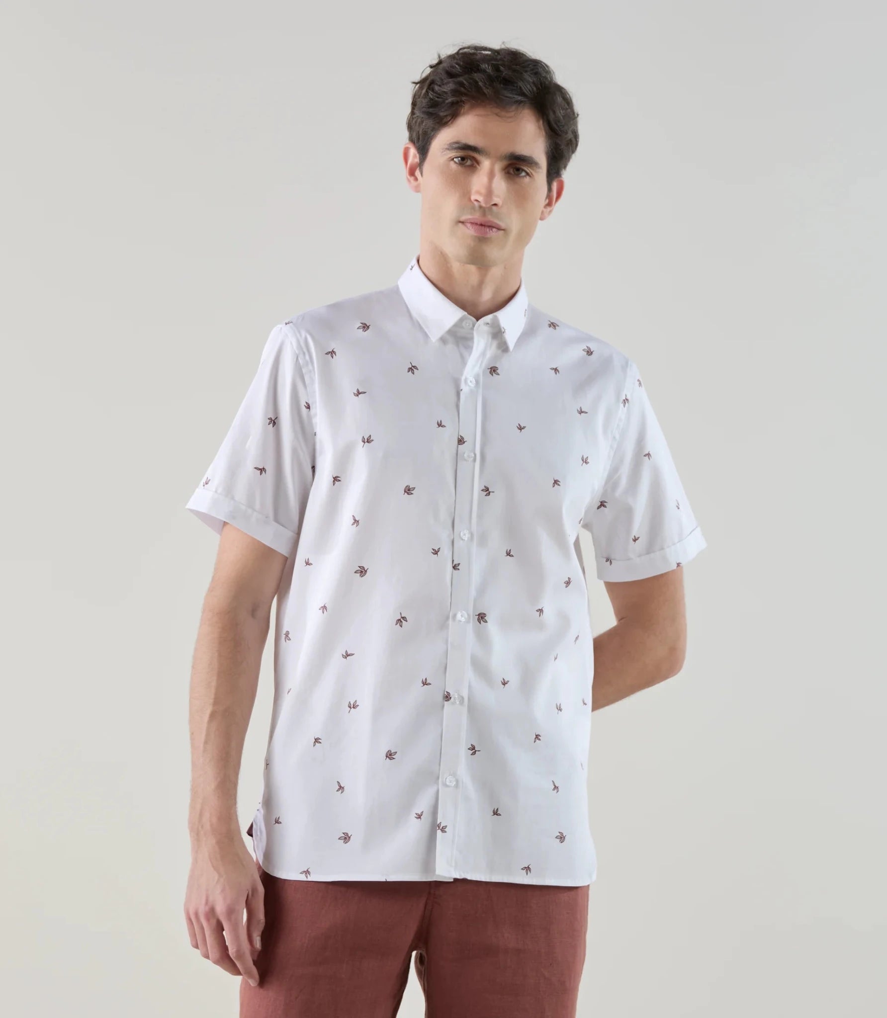 Chemise fantaisie blanche - IZAC