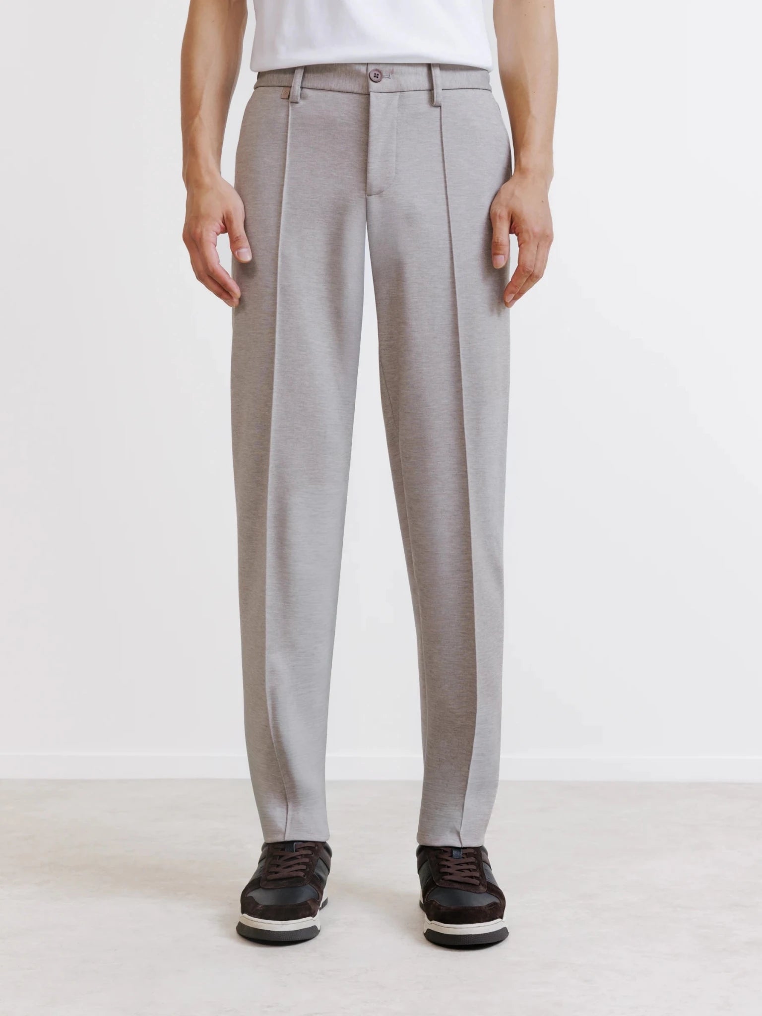 Pantalon en maille taupe - IZAC
